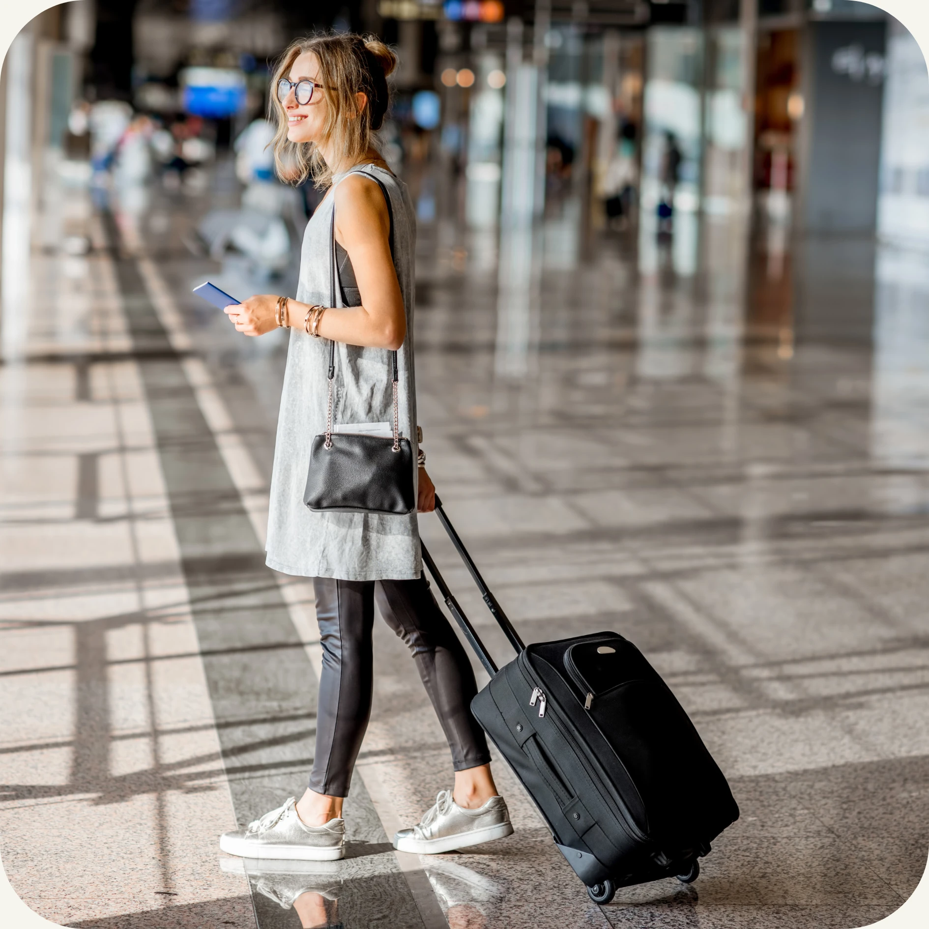 Girl in airport